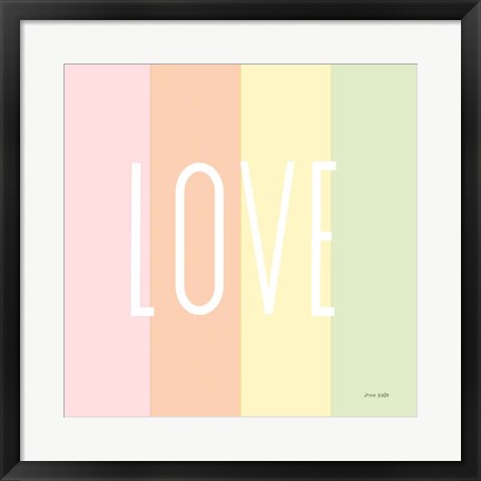 Framed Love Rainbow Print