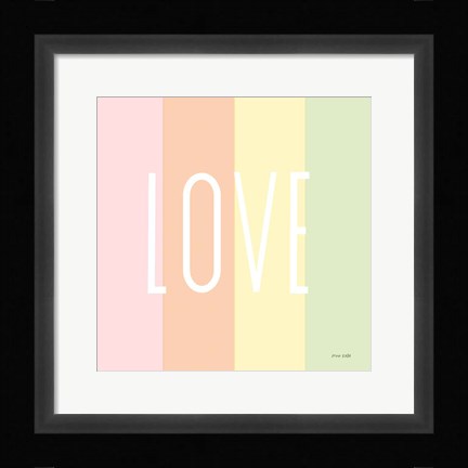 Framed Love Rainbow Print