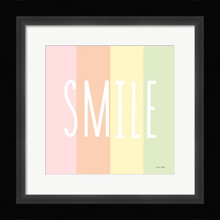 Framed Smile Rainbow Print