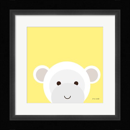 Framed Cuddly Monkey Print