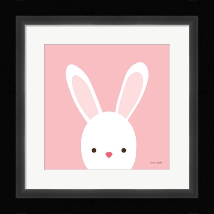 Framed Cuddly Bunny Print