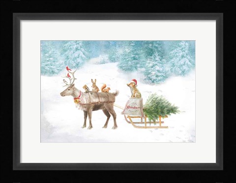 Framed Woodland Celebration I Print