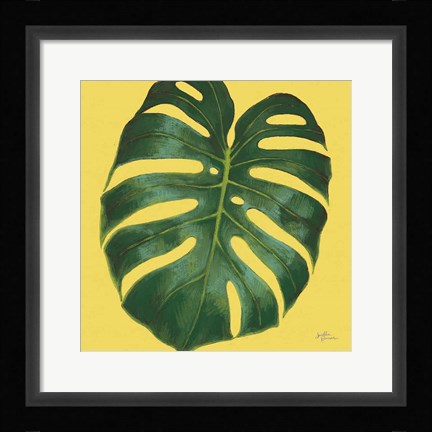 Framed Welcome to Paradise XIII Yellow Print