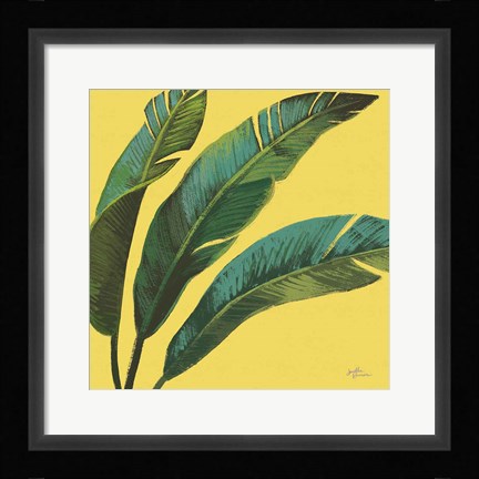 Framed Welcome to Paradise XI Yellow Print