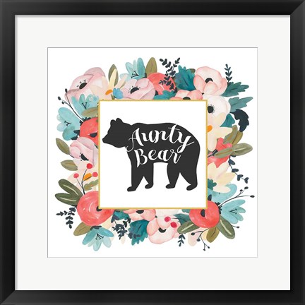 Framed Harriet Floral Aunt Inspiration III Print
