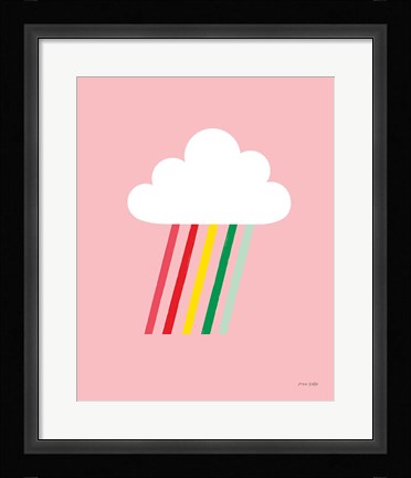 Framed Rainbow Rays I Print