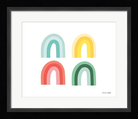 Framed Rainbow Colors II Print