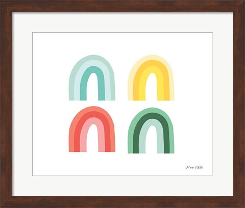 Framed Rainbow Colors II Print