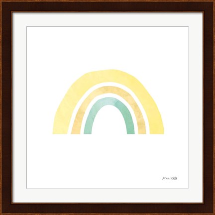 Framed Pastel Rainbow II Print