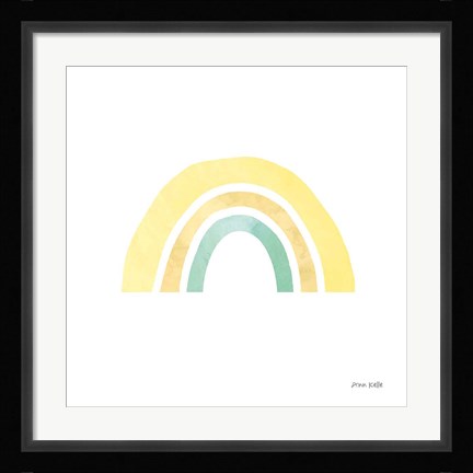 Framed Pastel Rainbow II Print
