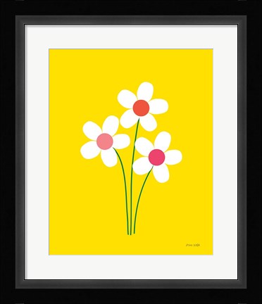 Framed Daisies II Print