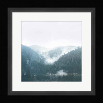 Framed Landscape I Blue Print