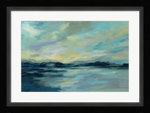 Framed Indigo Sea Print