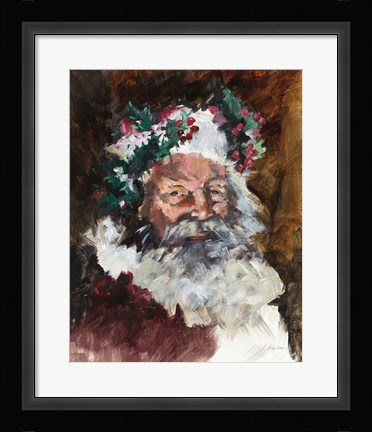 Framed Father Christmas Print