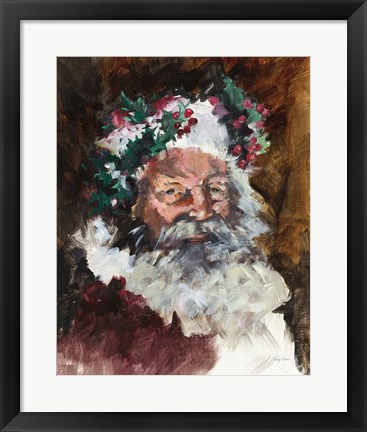 Framed Father Christmas Print