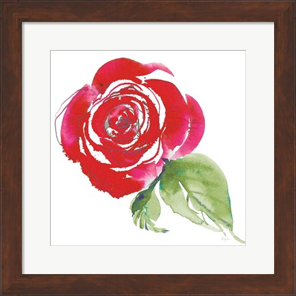 Framed Bold Roses III Print