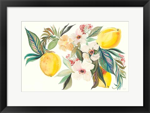 Framed Citrus Summer I Print