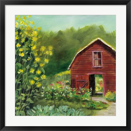 Framed Kelly Way Barn Print