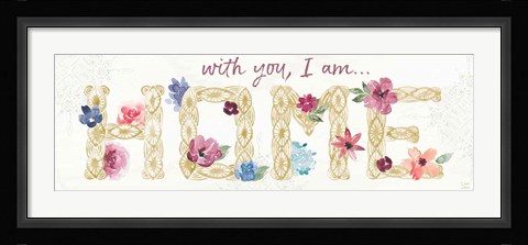 Framed Naturally Inspired V Print