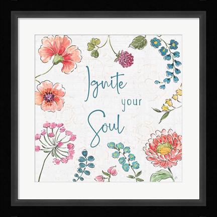 Framed Gypsy Meadow IV Print