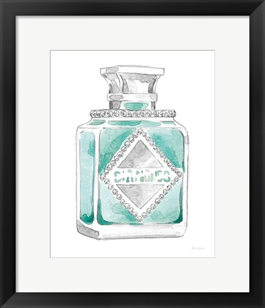Framed Glamour Pup Perfume III Print