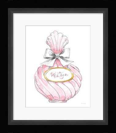 Framed Glamour Pup Perfume II Print