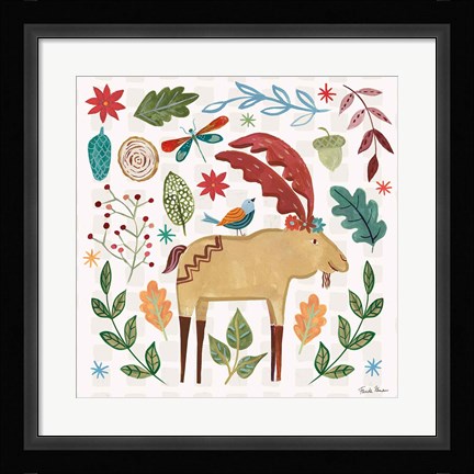 Framed Whimsical Woodland IV Print