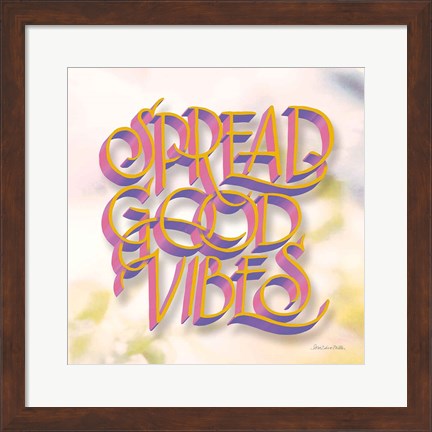 Framed Spread Good Vibes Print