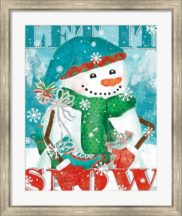 Framed Snowy Fun II Print