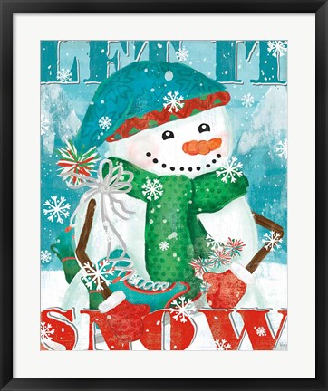 Framed Snowy Fun II Print