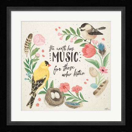 Framed Bird Study IV Print