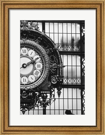 Framed Musee D&#39;orsay Interior Clock, Paris, France Print
