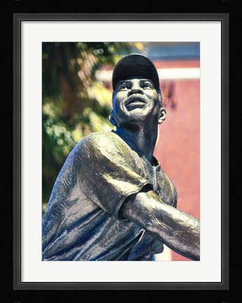Framed Willie Mays Statue In AT&amp;T Park, San Francisco, California Print