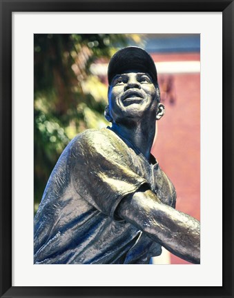 Framed Willie Mays Statue In AT&amp;T Park, San Francisco, California Print