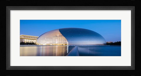 Framed National Centre For The Performing Arts At Twilight, Beijing, China Print