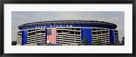 Framed Facade Of Shea Stadium, Queens, New York Print