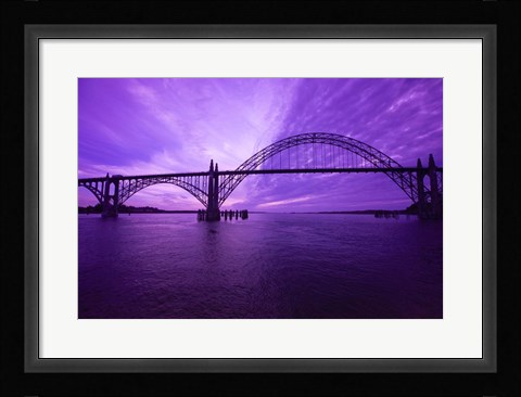 Framed View Of Oregon City Bridge, Oregon Print