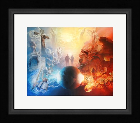 Framed Battle For The Soul Print