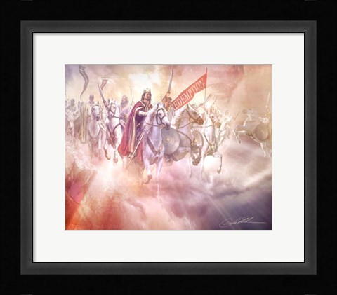 Framed Behold He Comes Print