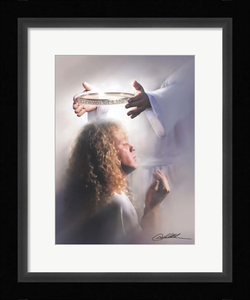 Framed Crown Of Life Print