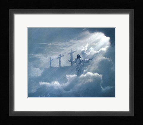 Framed I Asked Jesus Print