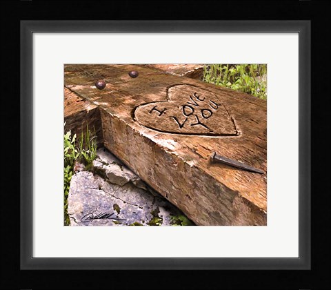 Framed I Love You Print