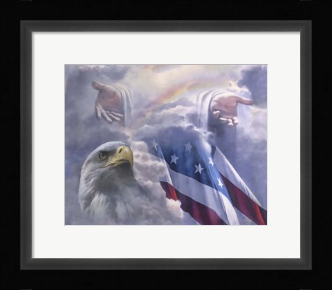 Framed One Nation Under God Print
