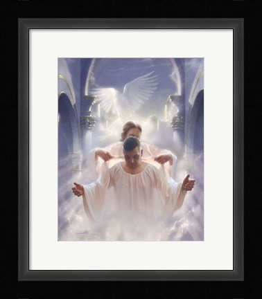 Framed Robes Of White Print