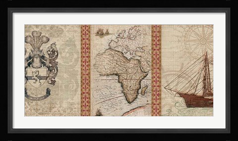 Framed Voyage to Discovery I Print