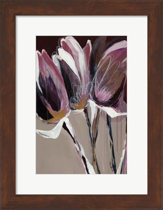 Framed Aubergine Splendor I Print