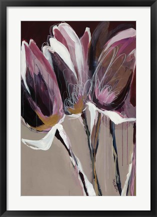 Framed Aubergine Splendor I Print