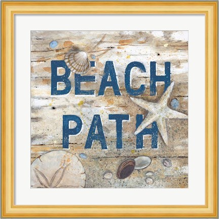 Framed Beach Path Print