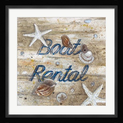 Framed Boat Rental Print