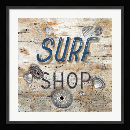 Framed Surf Shop Print